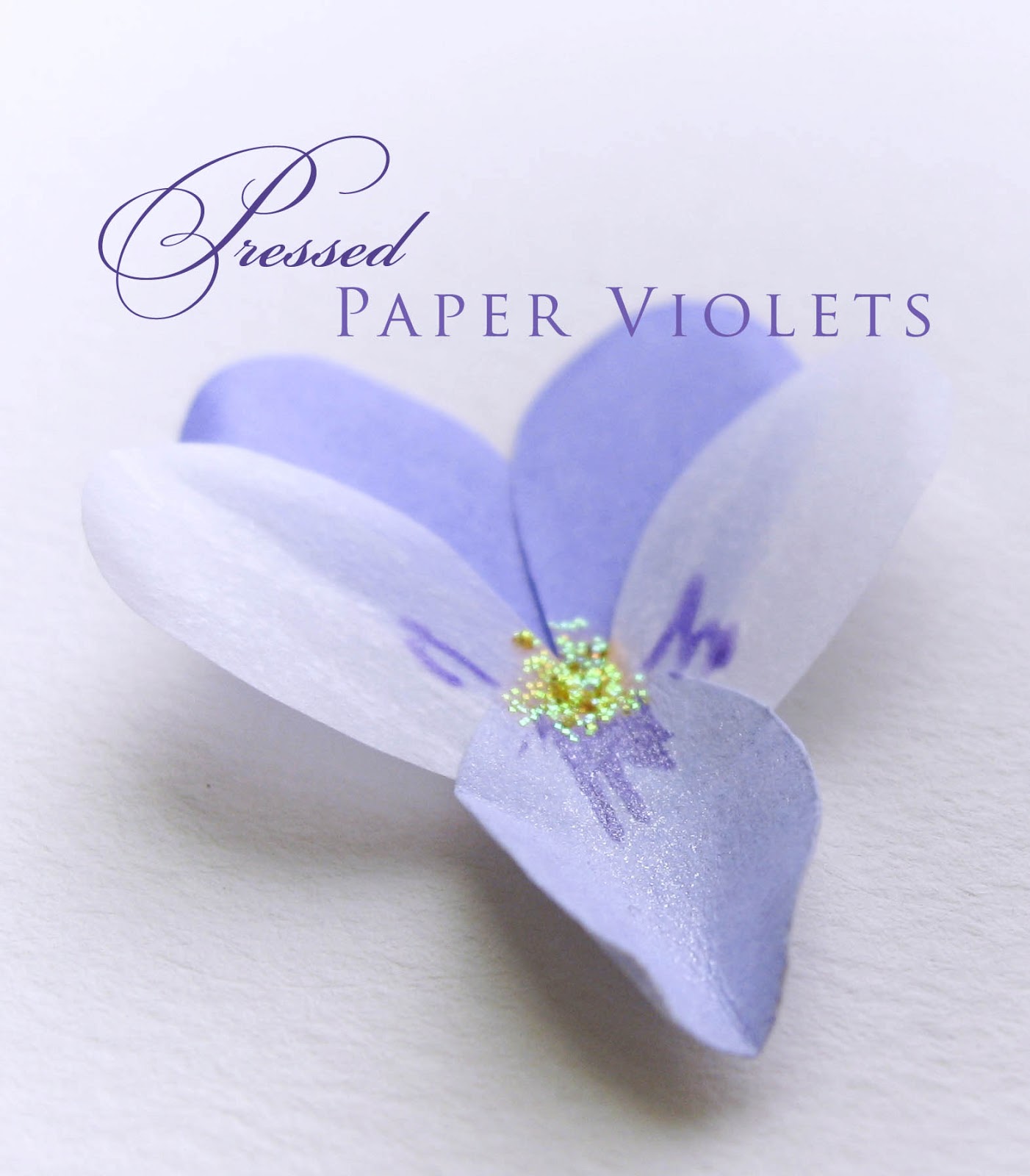 Kell Belle Studio How to Make a Paper Violet Flower