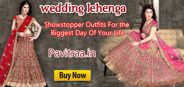 Marriage Special Designer Heavy Lehenga Ghagra Choli Online Shopping with Discount Offer at Pavitraa.in