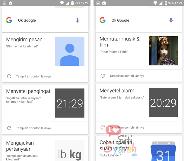 daftar perintah oke google di Android