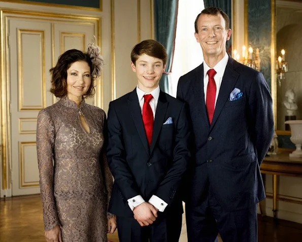 Princess Marie wore HUISHAN ZHANG Kiera Cotton Blend Floral Lace Dress, Princess Mary wore Ole Yde Dress