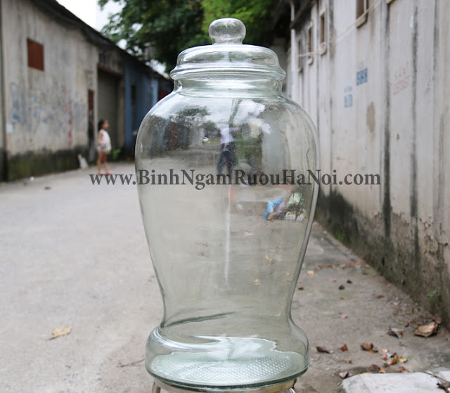 Binh thuy tinh sam Thai Binh 40 lit