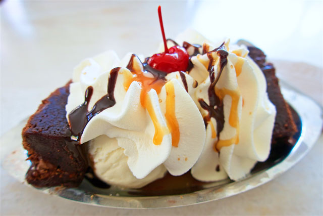 Brownie Sundae at The Original Ghirardelli Chocolate Company in San Francisco