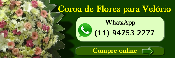 Coroa de Flores Cemitério da Quarta Parada - Floricultura Brasil