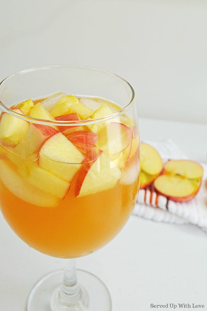 Caramel Apple Sangria recipe from Served Up With Love
