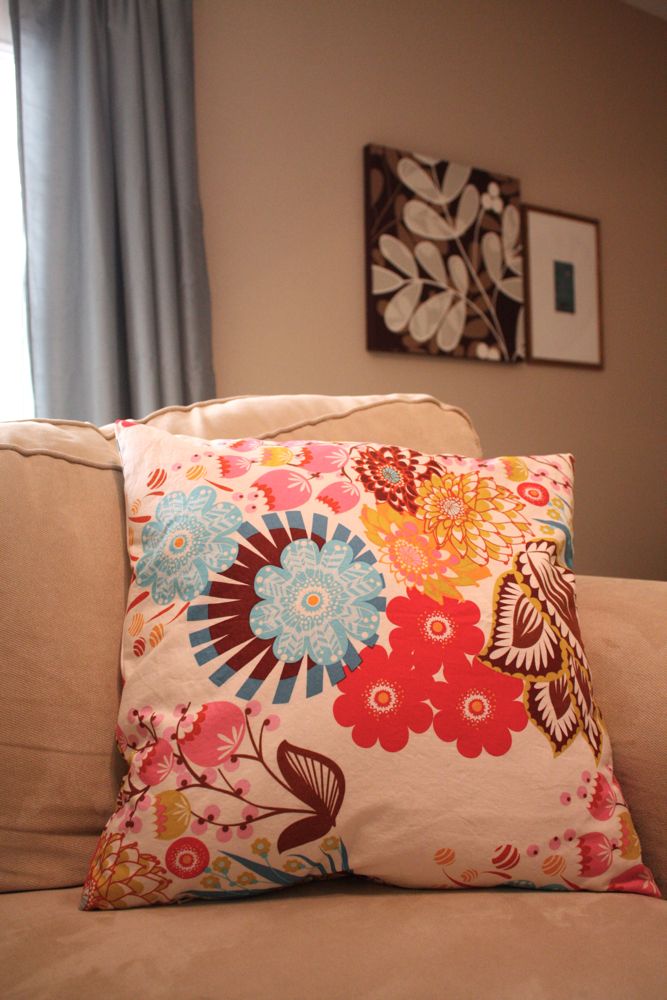 zippered pillow cover tutorial