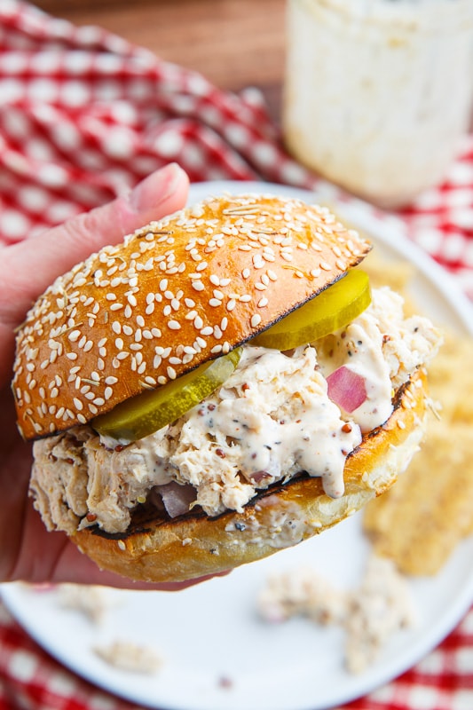 White BBQ Chicken Sandwich White BBQ Chicken Sandwich