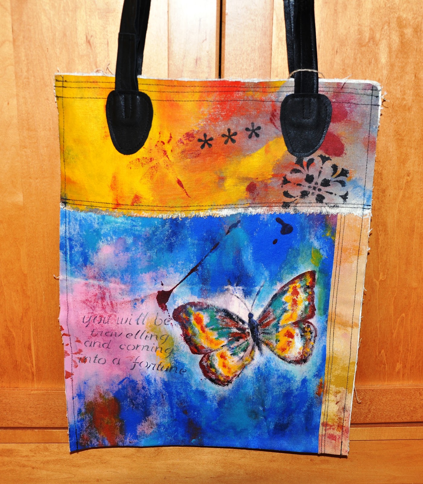 Moonbeam Studio the art of Corinna Hanson More funky painting bags