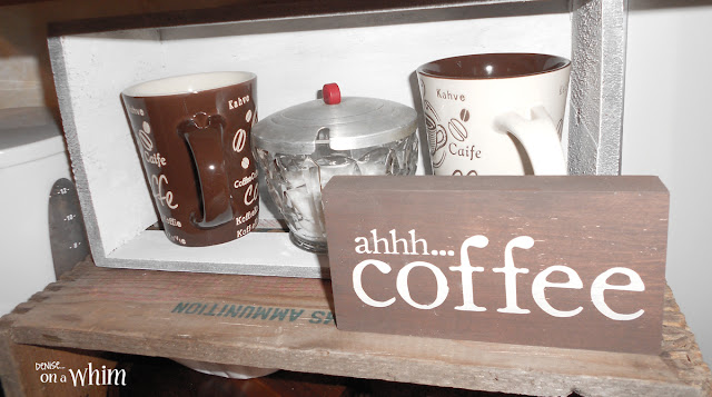 Coffee Station Sign and Mug Crate | Denise on a Whim Coffee Station Sign and Mug Crate | Denise on a Whim
