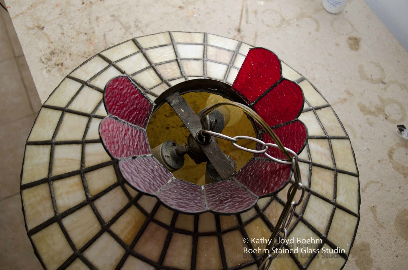 Boehm Stained Glass Blog Fruit Lamp Repair