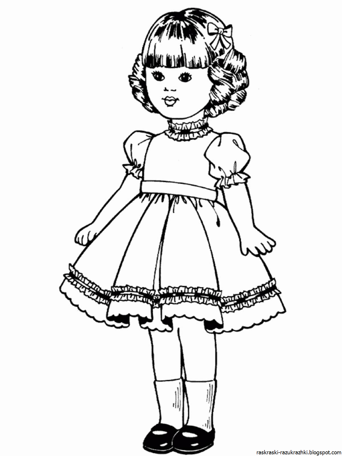 Распечатать большую куклу. Раскраска кукла. Кукла раскраска для детей. Раскраска куколка. Раса кукла.