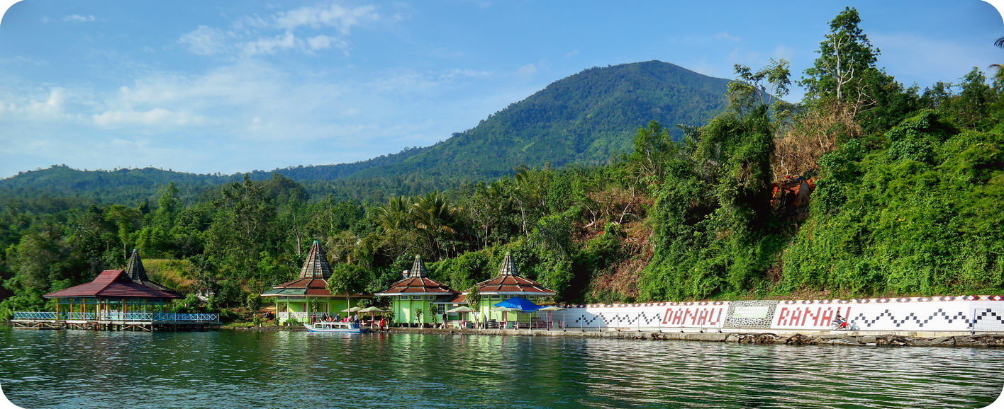 Image result for pemandian air panas di danau ranau