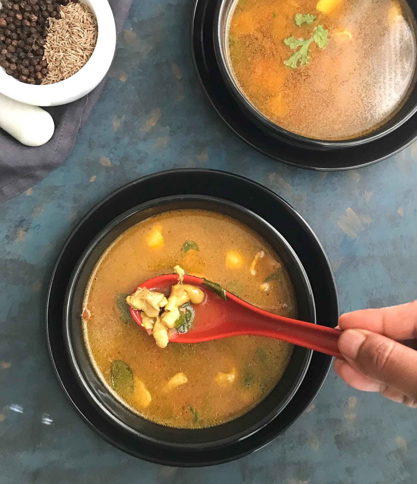 South Indian Style Chicken Soup