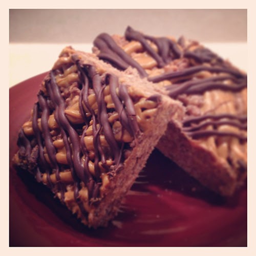 how the cookie crumbles Reese's Peanut Butter Cup Rice Krispie Treats