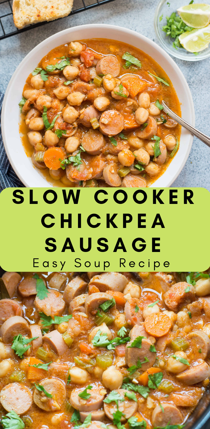 SLOW COOKER CHICKPEA SAUSAGE SOUP | ALL RECIPES