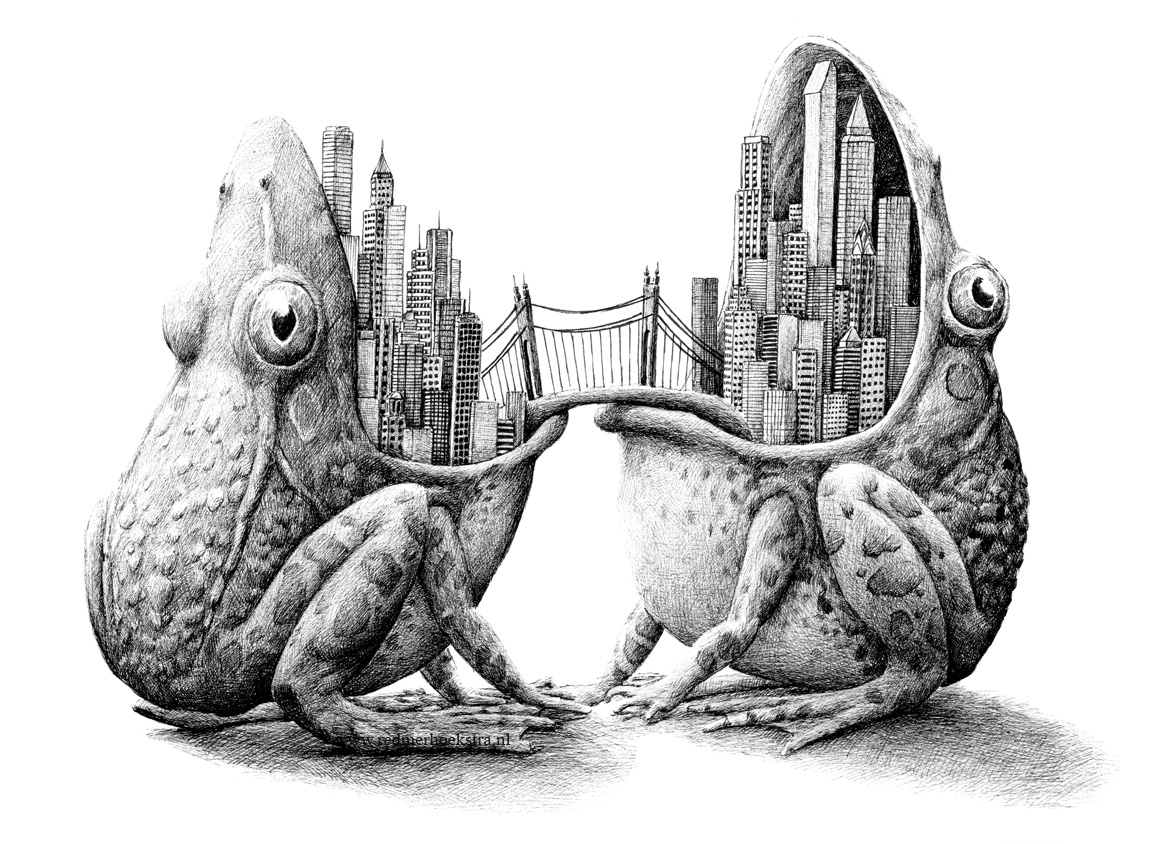 08-Frog-City-Redmer-Hoekstra-Drawing-Fantastic-and-Surreal-World-of-Hoekstra-www-designstack-co.jpg