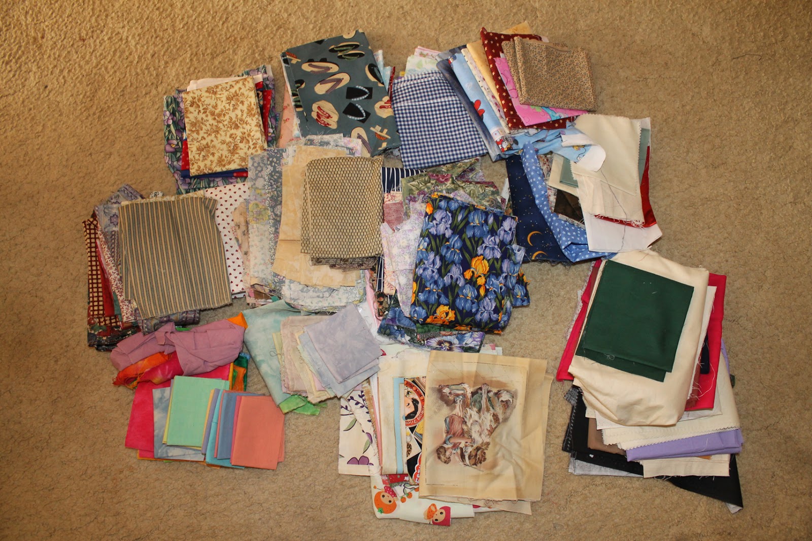 I PurrFurr to Craft Fabric Donations And Quilt In Progress.