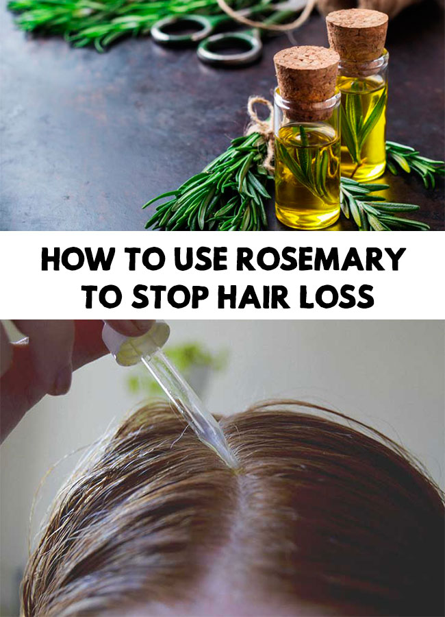 How to use rosemary to stop hair loss