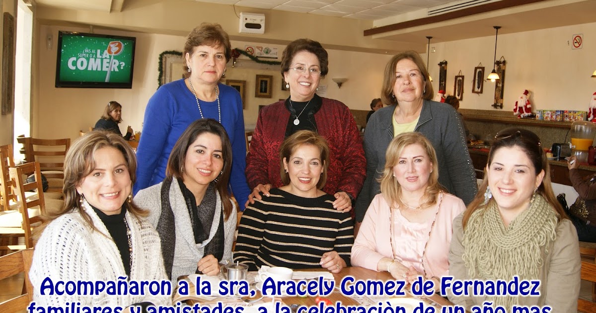 FELICIDADES SRA. ARACELY GOMEZ DE FERNANDEZ Sociales