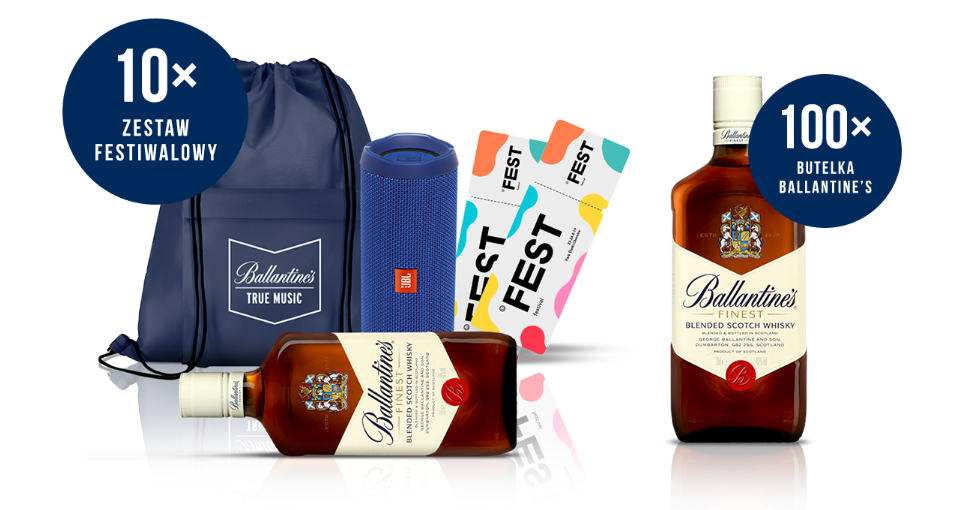 Do wygrania 110 butelek Ballantine’s Finest 0,7 l Konkurs