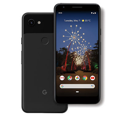 Image showing the back and front of the Pixel 3a device