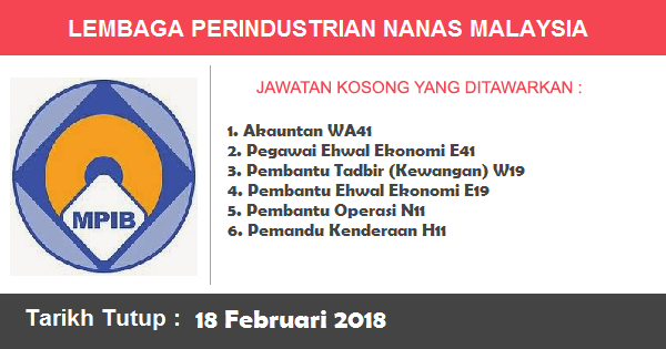 Jawatan Kosong di Lembaga Perindustrian Nanas Malaysia Jawatan Kosong di Lembaga Perindustrian Nanas Malaysia