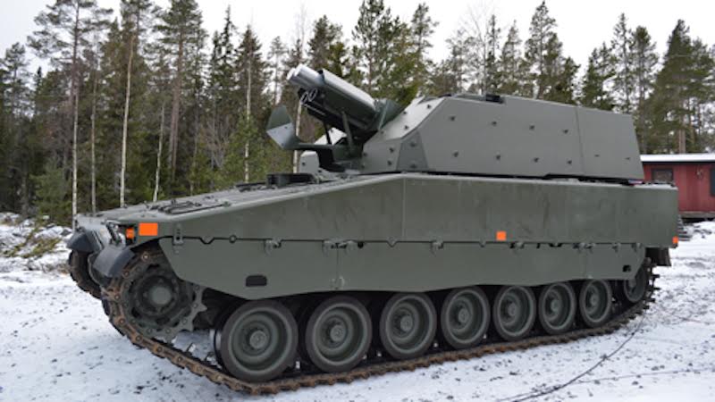 Snafu Sweden Receives First Cv90s With Amos Twin Mortar Turret Be Nice To Have An Acv