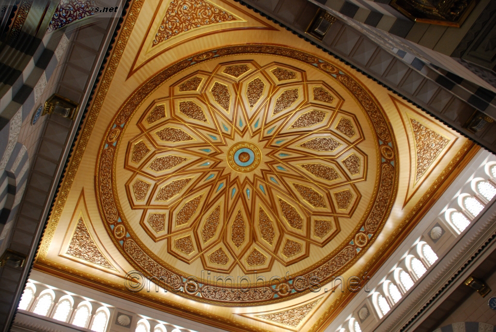 Muslim World Photos Interior Of Masjid Al Nabawi