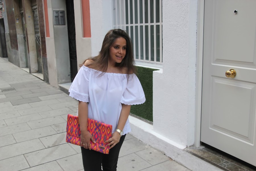 DIY Ropa premama blusa sin hombros patrones gratis. Blog costura y blog diy