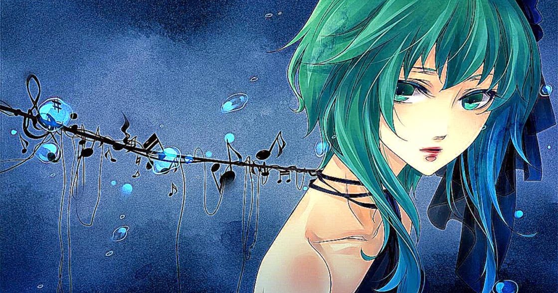 Anime Girl Blue Hair Enjoy The Music Wallpapers Hd 