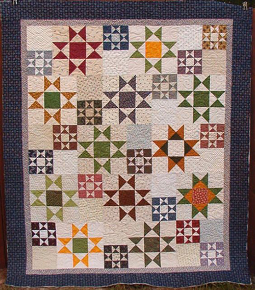 Quilting Land Random Ohio Stars Quilt