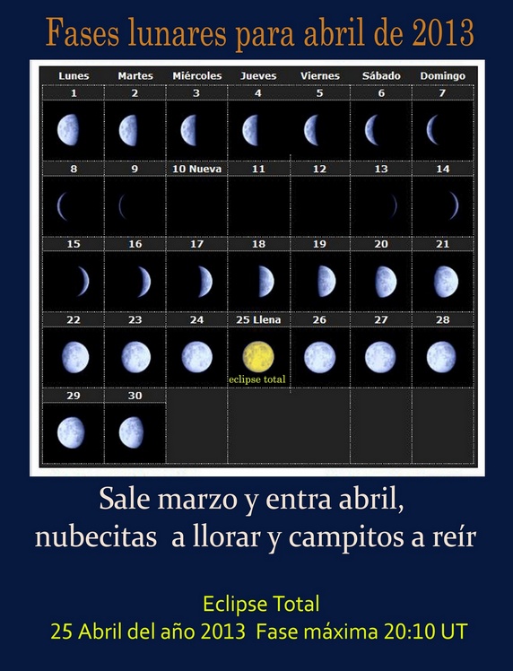 El Cerro del Hierro LAS LUNAS DE ABRIL