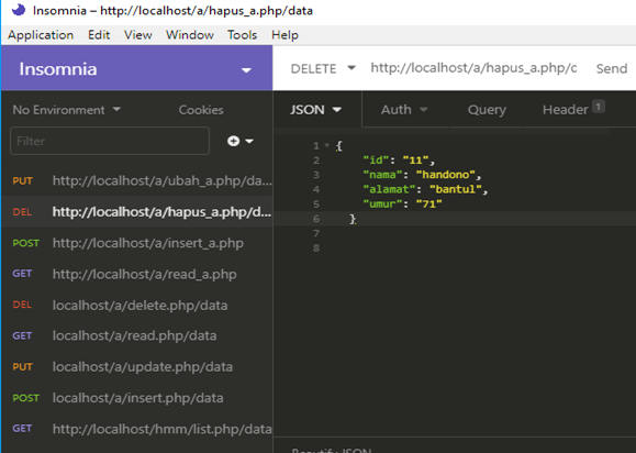 Membuat JSON dengan PHP