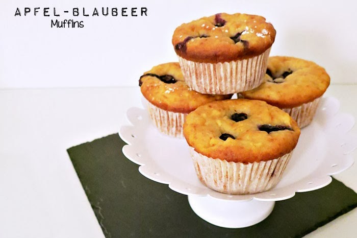Apfel-Blaubeer Muffins