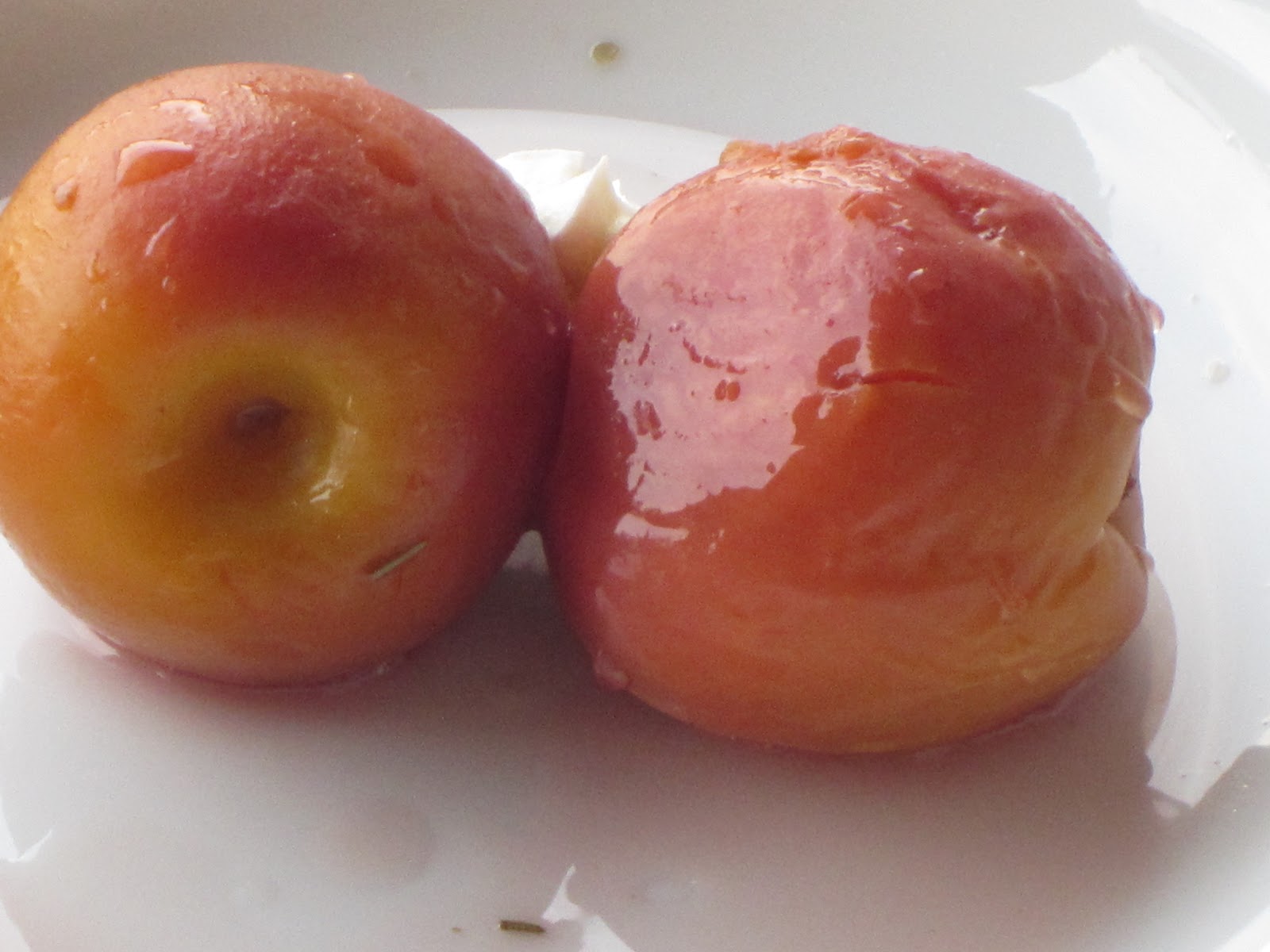 AIDAN LARSON Nectarines Poached in Herbes de Provence
