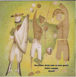 ALFABETIZAÇÃO CRIATIVA: Hino Nacional Brasileiro Ilustrado