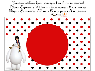 Big Hero 6: Etiquetas Candy Bar para Imprimir Gratis.