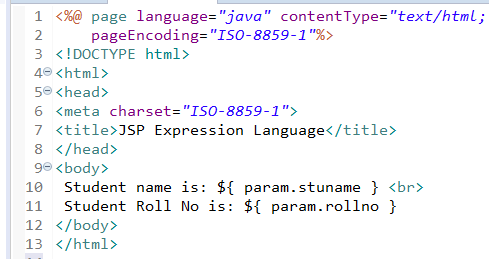 JSP Expression Language (EL) - Javastudypoint