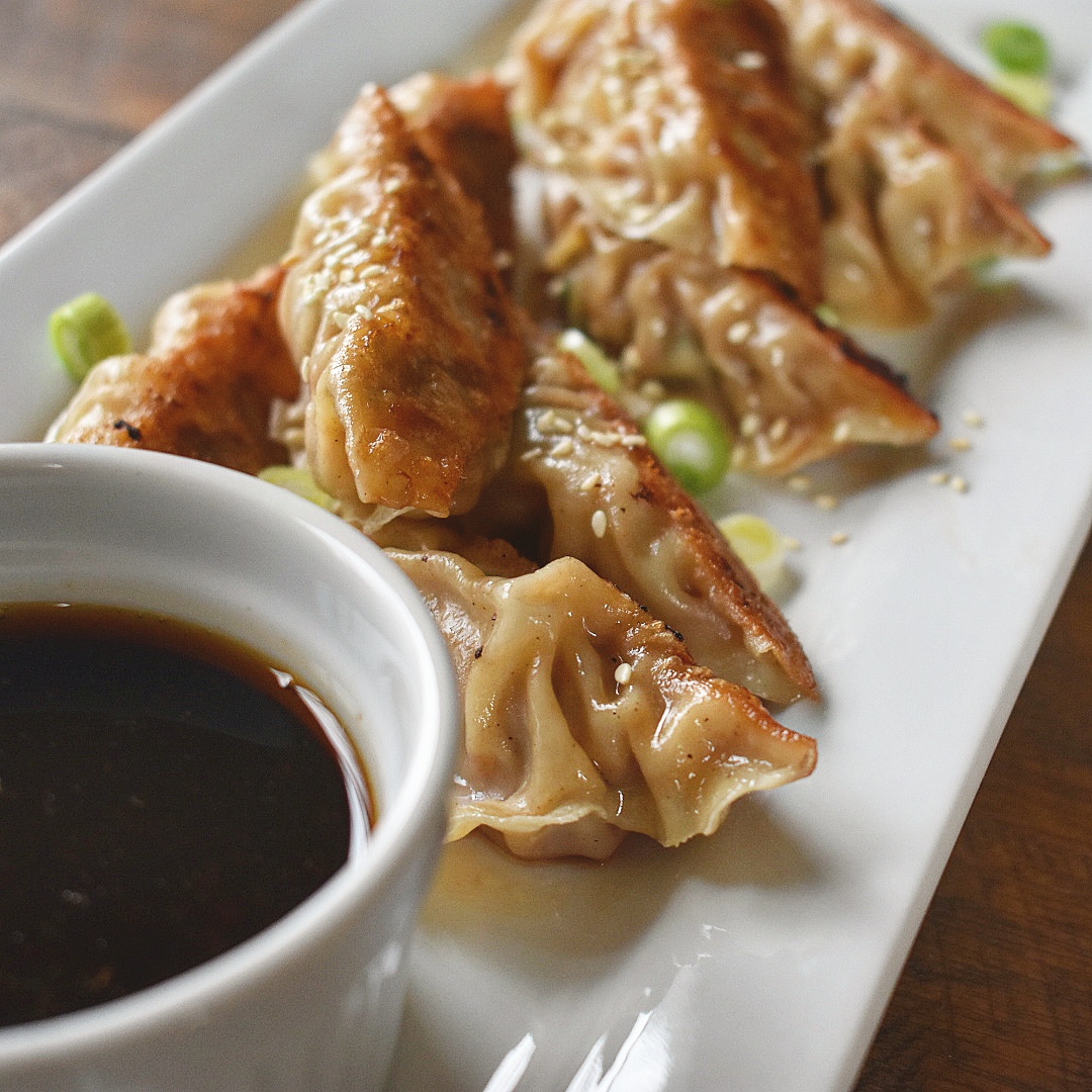 Asian Pork Dumplings with Chili Garlic Dipping Sauce Chef Jen
