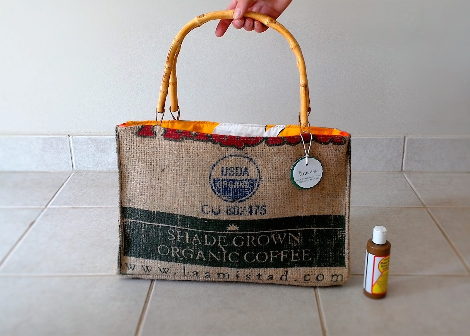 Lina And Vi New Costa Rica Burlap Beach Tote Costa Rica Burlap Beach Bag Tote Handmade By Lina And Vi In Plymouth Mi