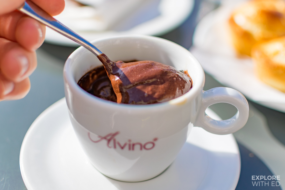 Hot chocolate from Café Alvino in Lecce