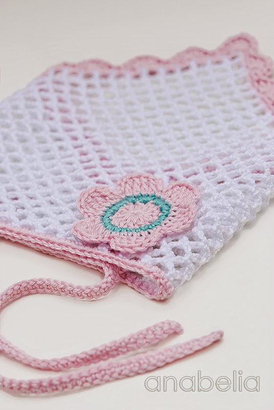 Crochet baby headscarf by Anabelia