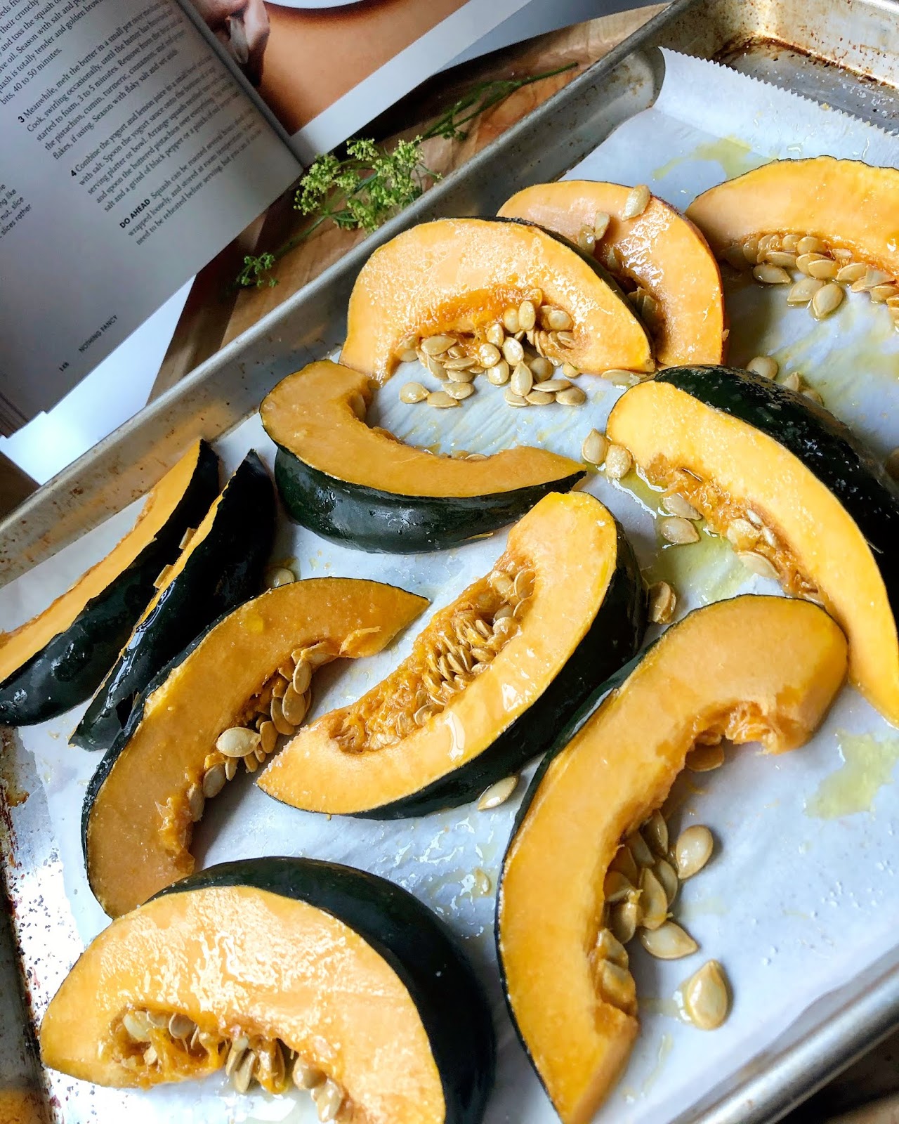 Roasted Squash with Honey Butter & Gremolata