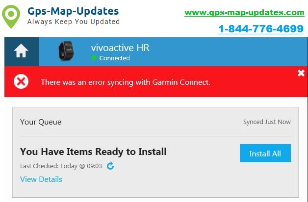 unable togarmin express