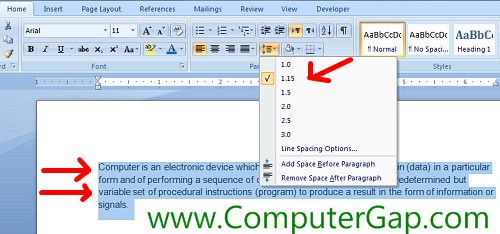 How To Change Line Spacing Options in MS Word - Important Word Practicals Part-1