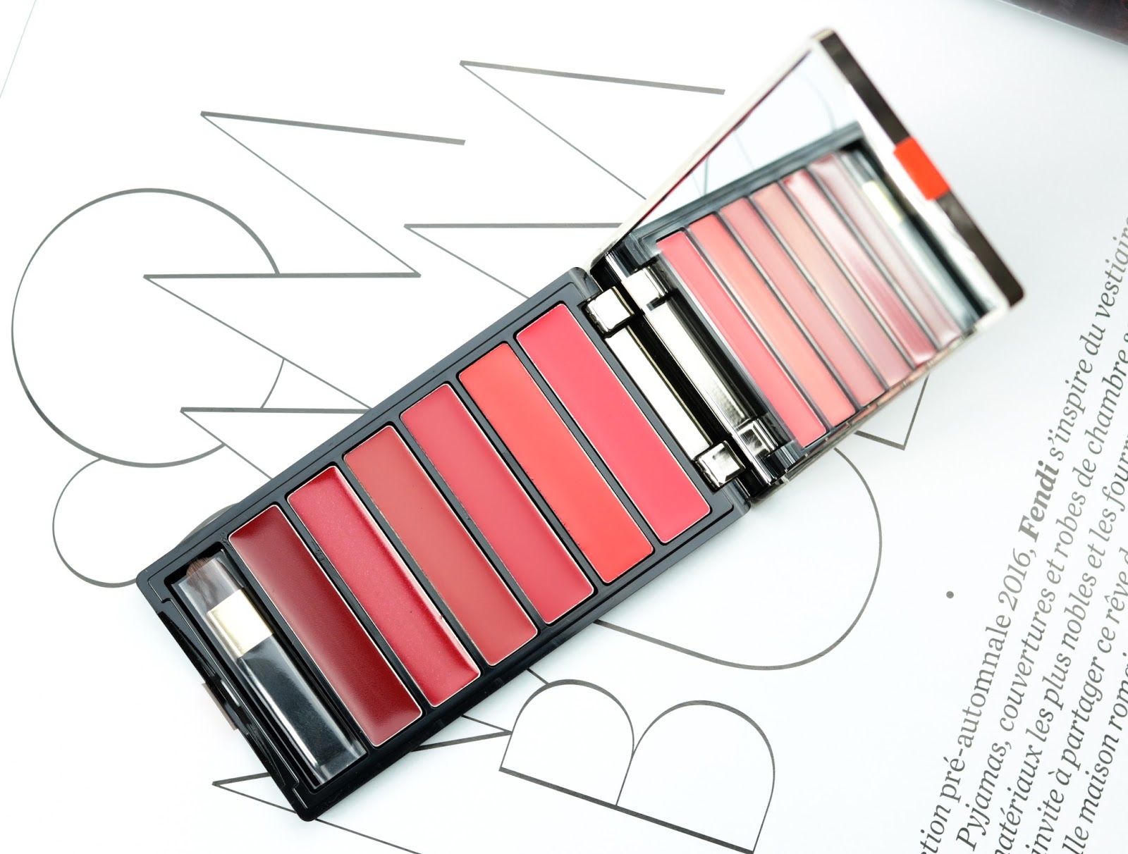 Color Riche de L'Oréal La palette lèvres Red et Swatch