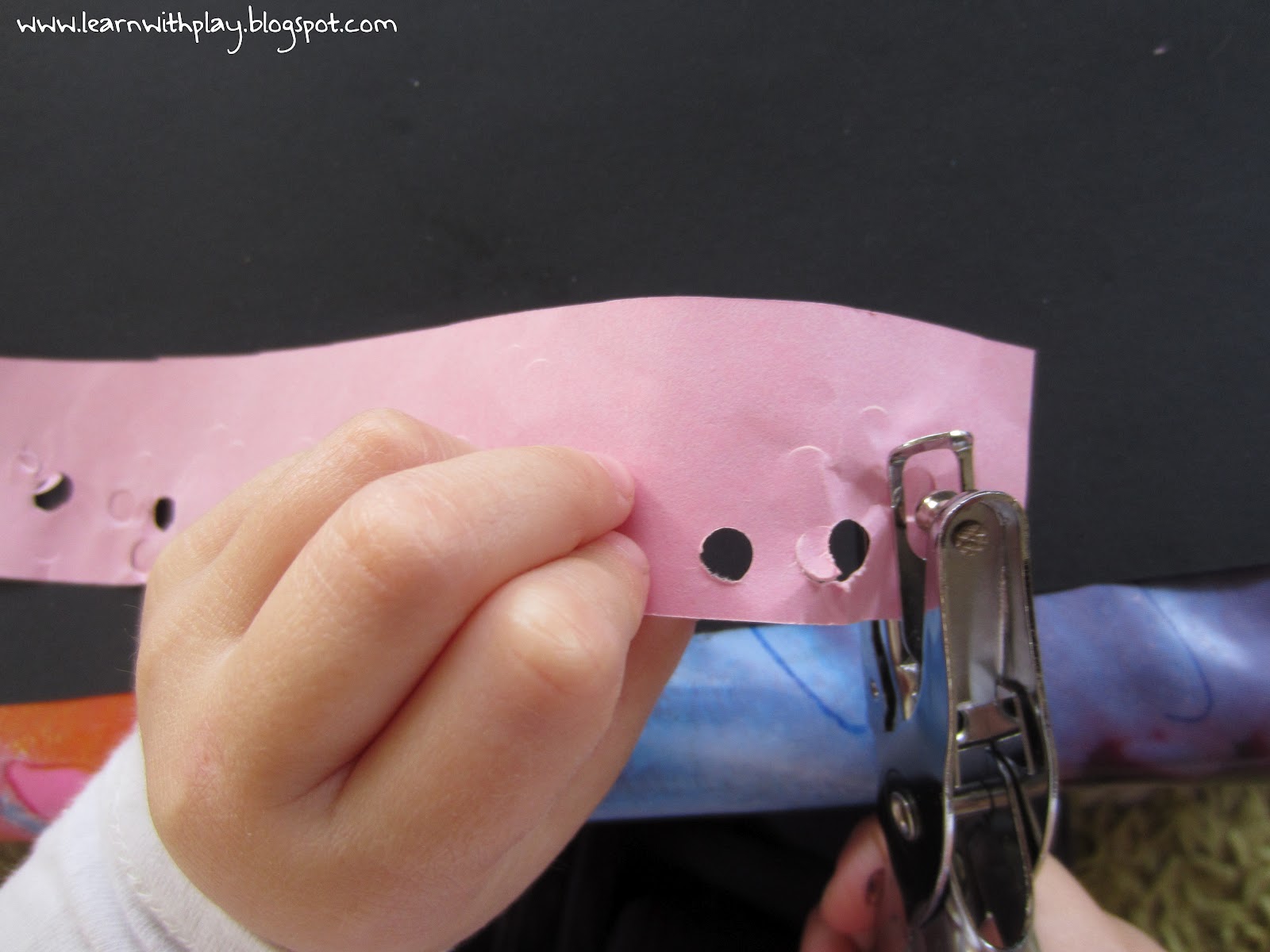 Learn with Play at Home Hole Punch Art