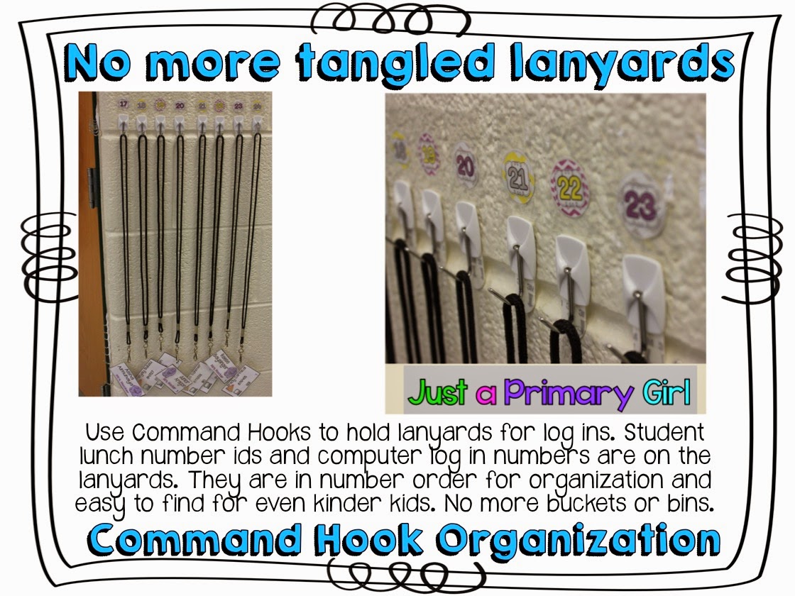 Using Command Hooks in the Classroom A Bright Idea Just A Primary Girl