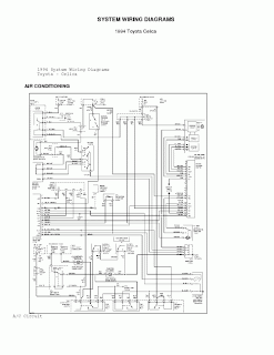 Free Auto Wiring Diagram: 1994 Toyota Celica AC System Wiring Diagrams