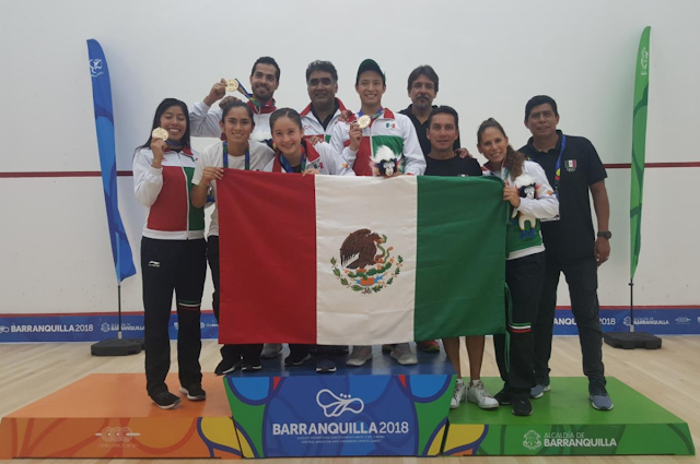 México se mantiene en la cima del tablero de medallas de los JCC Barranquilla 2018