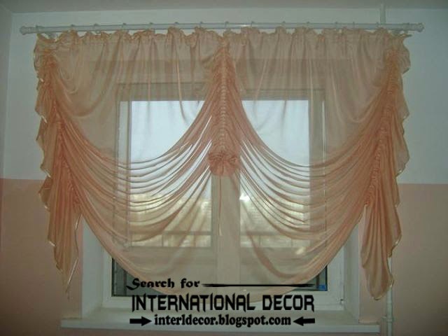 kitchen curtains designs ideas 2016, French curtains for kitchens, orange curtains
